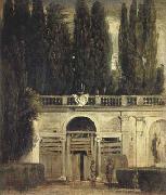 La Villa Medicis a Rome (deux hommes a l'entree de la grotte) (df02) Diego Velazquez